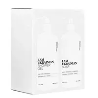 Изображение  Подарочный набор Delamark I am Ukrainian Жидкое мыло 500 мл + Гель для душа, 500 мл (4820152333629)