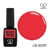 Зображення  База кольорова GO Active Tint Base 06 Berry, червоний, 10 мл, Об'єм (мл, г): 10, Колір: 06