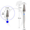 Зображення  Фреза конус твердосплавна синя 5 мм, робоча частина 13 мм