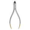 Зображення  Кусачки для дроту, включаючи титановий з твердосплавними накладками вигнуті під кутом 15°, 130 мм, Medesy 3000/87 TC-15°