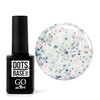 Зображення  Камуфлююча база каучукова GO Active Dots Base Coat №04 молочний з різнокольоровими вкрапленнями, 10 мл, Об'єм (мл, г): 10, Колір: 04