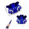 Зображення  Форми одноразові (300 шт. в рулоні) "Квітка синя" (паперові) для нарощування нігтів