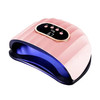 Изображение  Универсальная UV/LED лампа T16 для сушки ногтей (с дисплеем, сьемное дно), 258 Вт. Розовый