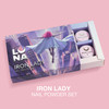 Зображення  Комплект втирок для дизайну нігтів LUNAMoon Iron Lady Nail Powder Set, 6 шт