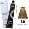 Зображення  Крем-фарба для волосся Kezy Involve Color 8.0 Light Blond (світлий блонд), 100 мл, Об'єм (мл, г): 100, Колір: 8.0