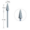 Изображение  Фреза твердосплавная Touch L0615A20-М конус с острым кончиком синяя 6/15 мм