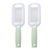 Зображення  Терка (пилка, пемза педикюрна) для видалення мозолів та огрубілої шкіри, силіконова ручка - 186 Салатовий