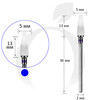 Зображення  Фреза керамічна конус синя 5 мм, робоча частина 13 мм