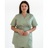 Зображення  Медична сорочка жіноча Кіото фісташкова +SIZE р. 58, "БІЛИЙ ХАЛАТ" 574-396-679, Розмір: 58, Цвет: фісташковий