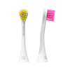 Изображение  Насадка Sensitive для звуковой щетки Hydrosonic Ortho Curaprox, 2 шт желтая, розовая, Цвет: Y-P