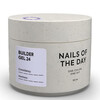 Зображення  Nails of the Day Builder Gel 24 – молочний з рожевою вуаллю гель для нарощування нігтів, 30 мл, Об'єм (мл, г): 30, Колір: 24