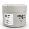 Зображення  Nails of the Day Builder Gel 25 – насичений білий гель для нарощування нігтів, 30 мл, Об'єм (мл, г): 30, Колір: 25