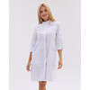 Изображение  Женский медицинский халат Валенсия белый с принтованной вставкой Medical р. 40, "БЕЛЫЙ ХАЛАТ" 588-324-679, Размер: 40, Цвет: белый