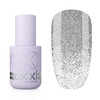 Изображение  Гель-лак Oxxi Brillant Cat 02 серебристый с блестками, 10 мл, Объем (мл, г): 10, Цвет: 02