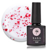 Изображение  Топ для ногтей с хлопьями Saga Top Leaf 8 мл, Red, Объем (мл, г): 8, Цвет: Red