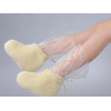 Зображення  Чобітки багаторазові для парафінот Doily (1 пара/пач) зі штучного хутра крем