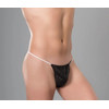 Зображення  Труси-стрінги чоловічі з спанбонду Doily Чорний (50шт/пач) XXL