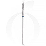 Зображення  Фреза алмазна Staleks FA10B021 / 8, полум'я синя діаметр 2,1 мм, робоча частина 8 мм