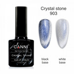 Зображення  Гель-лак CANNI Crystal Stone 903 срібло/синій, 7,3 мл, Об'єм (мл, г): 7.3, Колір: 903
