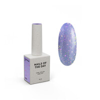 Зображення  Nails of the Day Cover basе 36 potal бузкове з голографічною поталлю база для нігтів, 10 мл, Об'єм (мл, г): 10, Колір: 36