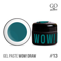 Изображение  Гель-паста Go Active Gel Paste Wow Draw 13 темно-бирюзовый, 4 г, Объем (мл, г): 4, Цвет: 13