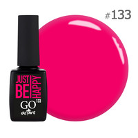 Изображение  Гель-лак GO Active 133 Just Be Happy сочный малиновый, 10 мл, Объем (мл, г): 10, Цвет: 133