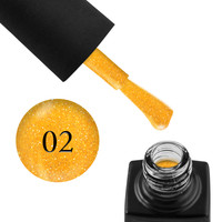 Изображение  Гель-лак GO Active High Light 02 охристо-желтый, светоотражающий, 10 мл, Объем (мл, г): 10, Цвет: 02