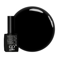 Зображення  Гель-лак GO Active 002 Yes You Can чорний, 10 мл, Об'єм (мл, г): 10, Колір: 002