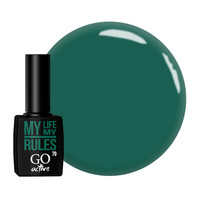 Изображение  Гель-лак GO Active 070 My Life My Rules серо-зеленый мох, 10 мл, Объем (мл, г): 10, Цвет: 070