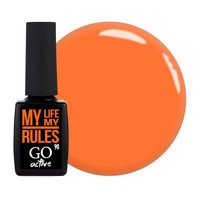 Изображение  Гель-лак GO Active 090 My Life My Rules оранжевый, 10 мл, Объем (мл, г): 10, Цвет: 090