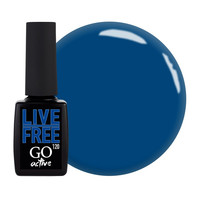 Зображення  Гель-лак GO Active 120 Live Free морський синій, 10 мл, Об'єм (мл, г): 10, Колір: 120