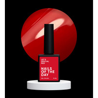 Зображення  Nails of the Day Let’s special red – особливий червоний гель лак, що перекривається в один шар, 10 мл, Об'єм (мл, г): 10, Колір: Red