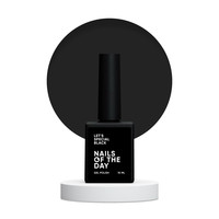 Зображення  Nails of the Day Let’s special black – особливий чорний гель лак, що перекривається в один шар, 10 мл, Об'єм (мл, г): 10, Колір: Black
