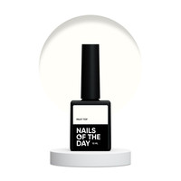 Зображення  Nails of the Day Milky top – ніжно-молочний топ без липкого шару для нігтів, 10 мл, Об'єм (мл, г): 10, Колір: Milky