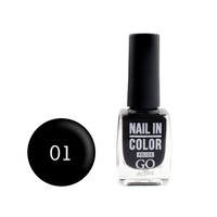 Зображення  Лак для нігтів Go Active Nail in Color 001 чорний, 10 мл, Об'єм (мл, г): 10, Колір: 001