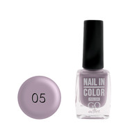 Зображення  Лак для нігтів Go Active Nail in Color 005 фіолетовий беж, 10 мл, Об'єм (мл, г): 10, Колір: 005