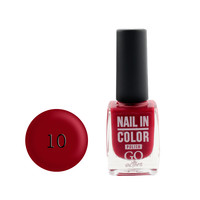Зображення  Лак для нігтів Go Active Nail in Color 010 вишневий джем, 10 мл, Об'єм (мл, г): 10, Колір: 010