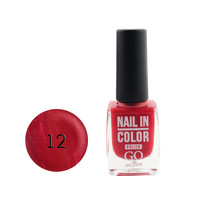 Зображення  Лак для нігтів Go Active Nail in Color 012 червоно-кораловий з перламутром, 10 мл, Об'єм (мл, г): 10, Колір: 012