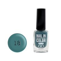 Зображення  Лак для нігтів Go Active Nail in Color 018 зелений мох, 10 мл, Об'єм (мл, г): 10, Колір: 018