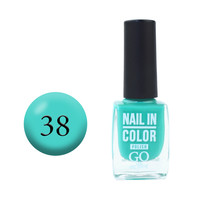 Зображення  Лак для нігтів Go Active Nail in Color 038 бірюза м'ятна, 10 мл, Об'єм (мл, г): 10, Колір: 038