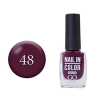 Зображення  Лак для нігтів Go Active Nail in Color 048 бордова фуксія, 10 мл, Об'єм (мл, г): 10, Колір: 048