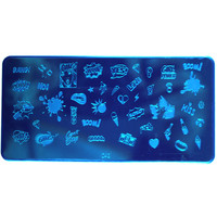 Зображення  Пластина для стемпінгу GO Active C42 Поп-арт, написи