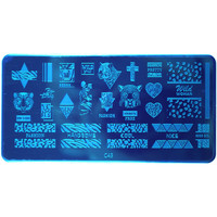 Зображення  Пластина для стемпінгу GO Active C43 Принти, геометрія, написи