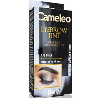 Зображення  Крем-фарба для брів Delia Eyebrow Expert Cameleo 1.0 Black, 15 мл