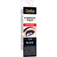 Зображення  Фарба для брів хна у порошку Delia Eyebrow Expert Henna Traditional 1.0 Чорний, 2 мл