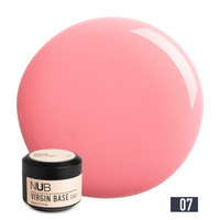 Зображення  База камуфлююча каучукова для гель-лаку NUB Virgin Base Coat №07 троянда брют, 30 мл, Об'єм (мл, г): 30, Колір: 07