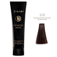 Изображение  Крем-краска для волос T-LAB Professional Premier Noir Innovative Colouring Cream 100 мл, № 3.22, Объем (мл, г): 100, Цвет: 3.22