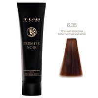 Зображення  Крем-фарба для волосся T-LAB Professional Premier Noir Innovative Colouring Cream 100 мл, № 6.35, Об'єм (мл, г): 100, Колір: 6.35