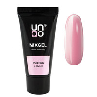 Изображение  Полиакриловый гель Uno Mixgel Quick Building Pink Silk, 30 г, Объем (мл, г): 30, Цвет: Pink Silk