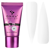 Изображение  Акрил гель DNKa Acryle Gel №01 Glass, 30 мл (AGD0001T), Объем (мл, г): 30, Цвет: 01